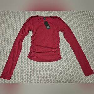Women's Long Sleeve Red Top